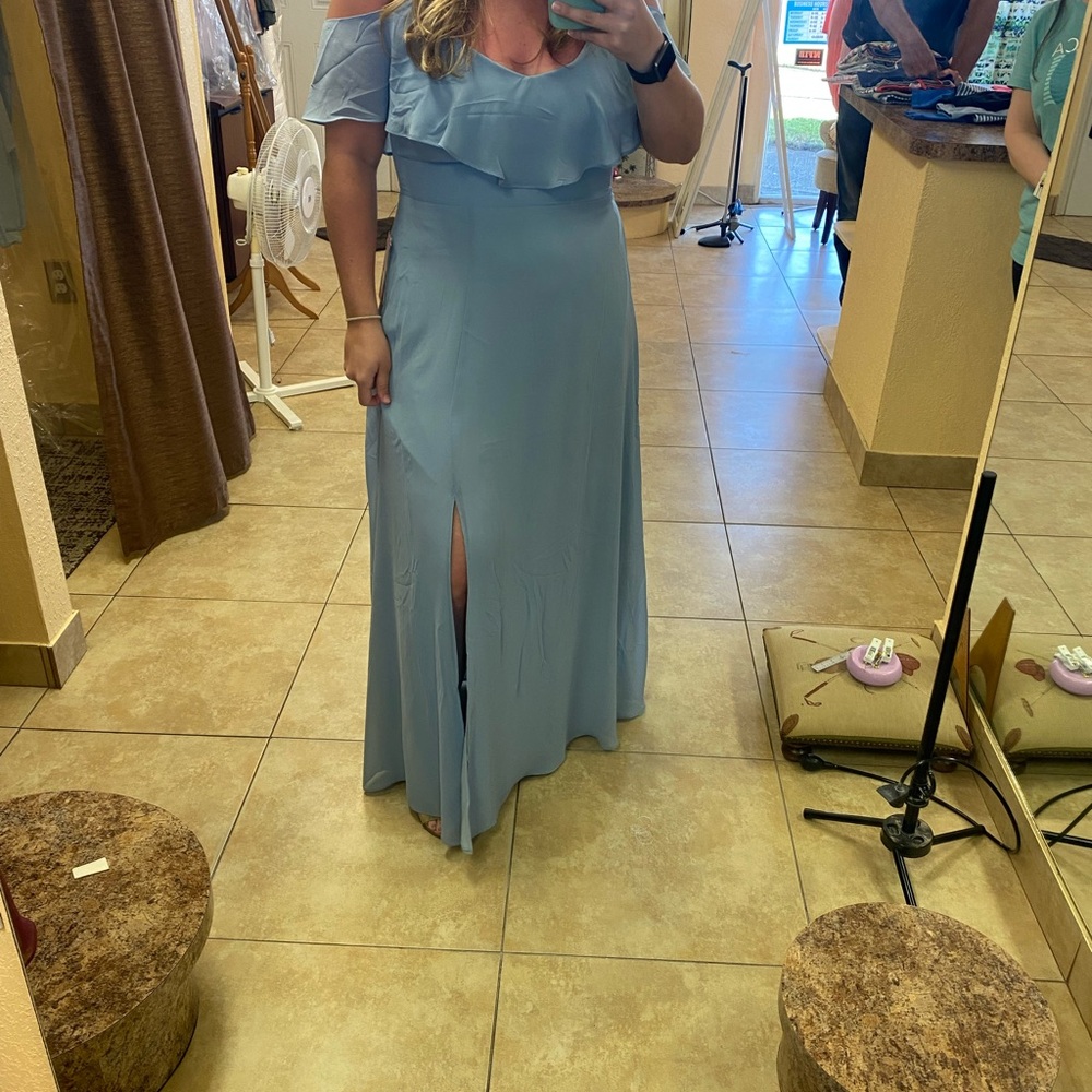 Birdy Grey dusty blue bridesmaid dress